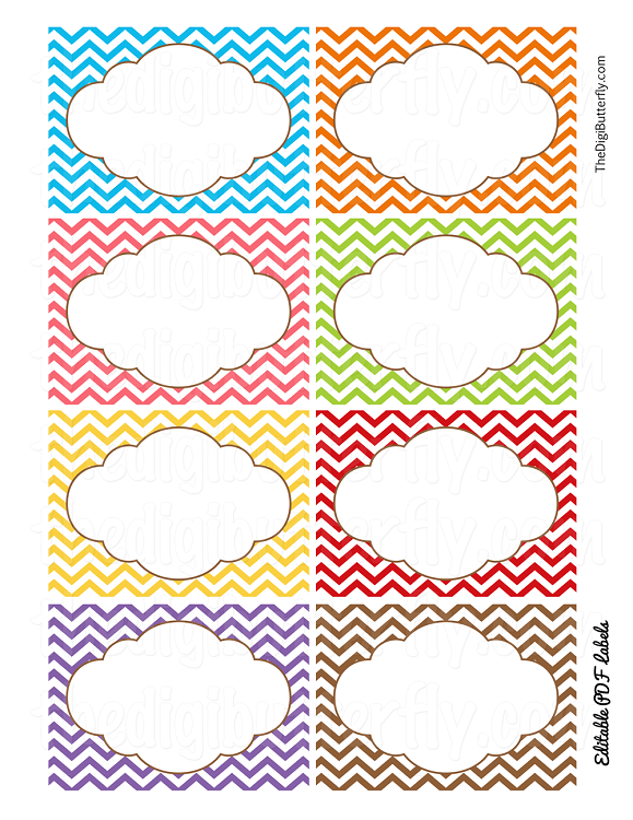 colorful labels templates free printable